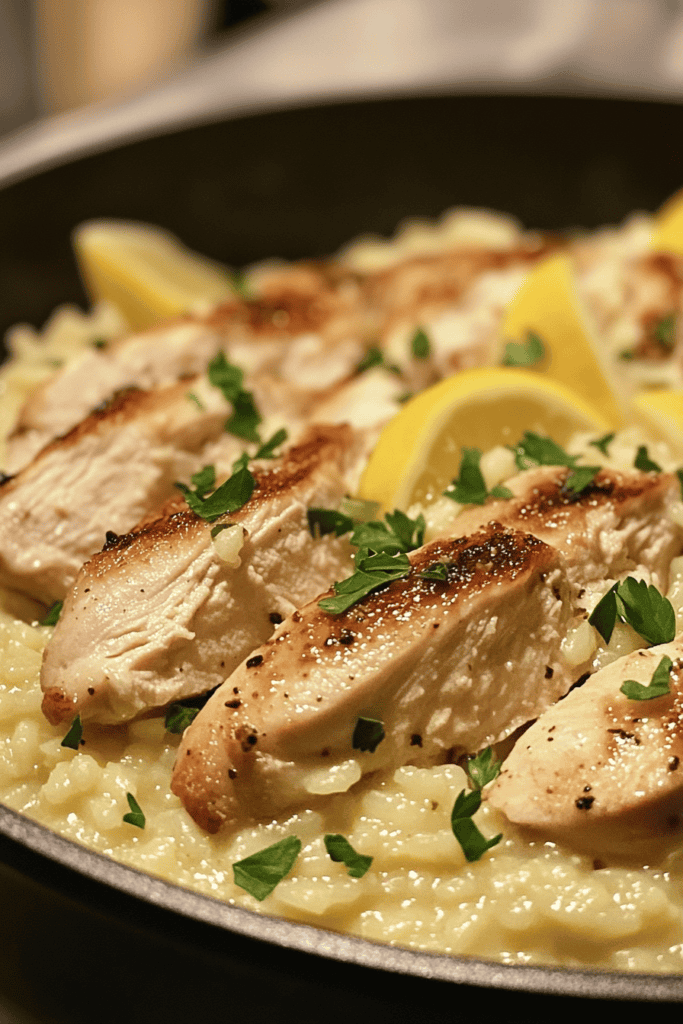 Dinner in a Flash: One-Pot Lemon Garlic Parmesan Risotto with Chicken 5 Dinner in a Flash: One-Pot Lemon Garlic Parmesan Risotto with Chicken 5
