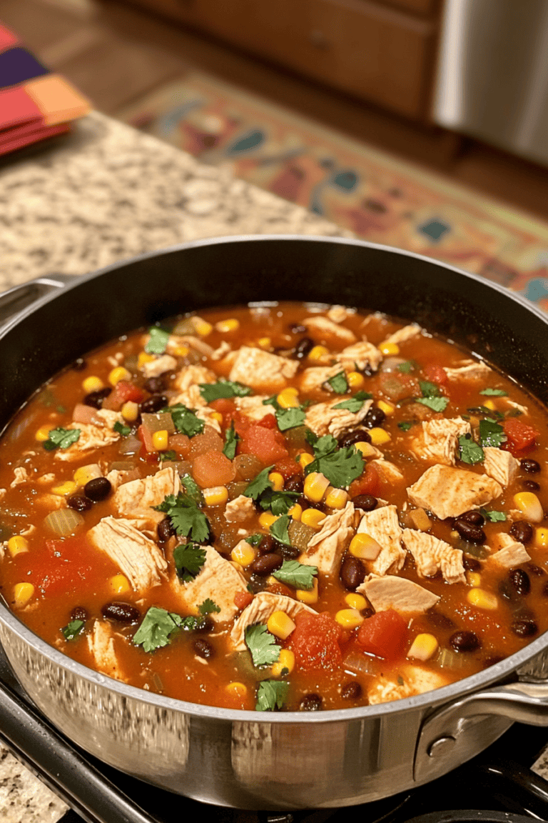 One-Pot Wonder: Quick Chicken Tortilla Soup for Busy Moms