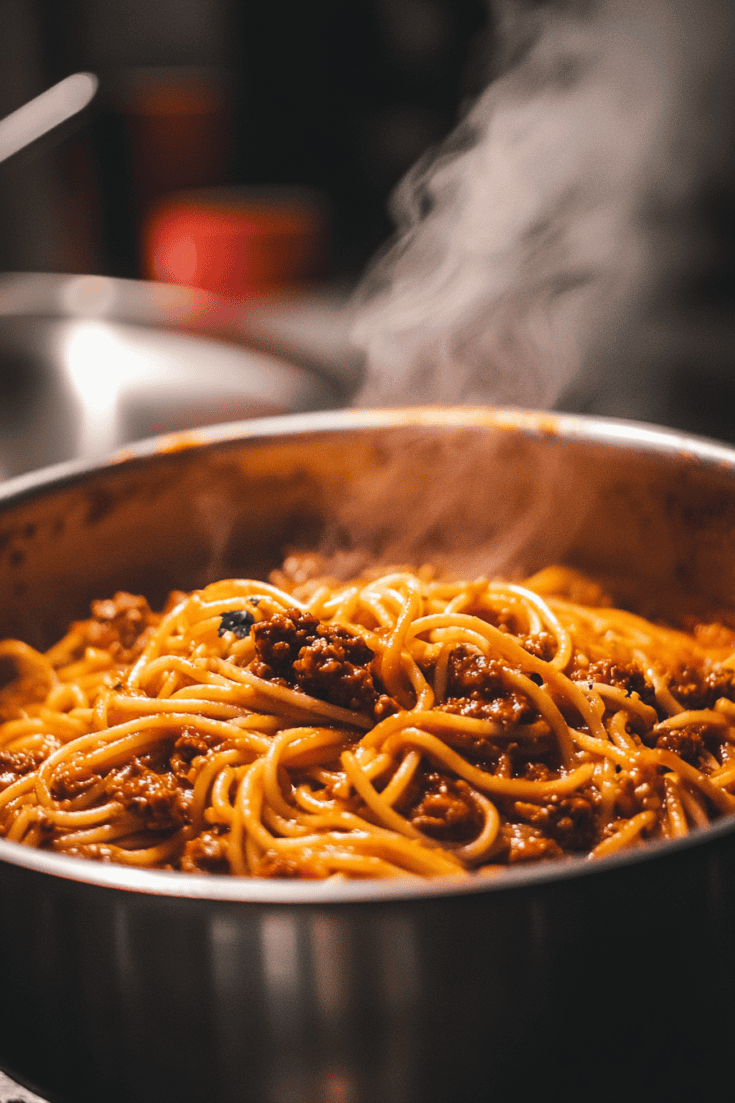 Simple One-Pot Spaghetti Bolognese