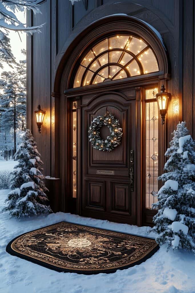 Christmas Entryway Ideas to Greet Your Guests 22