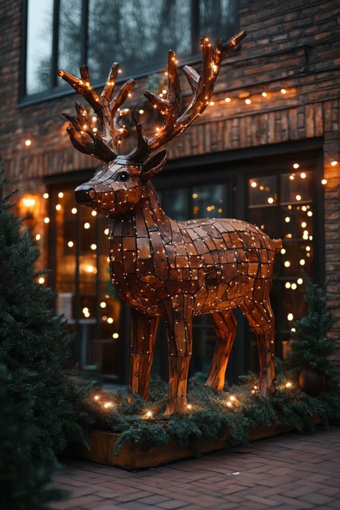 Christmas Entryway Ideas to Greet Your Guests 21