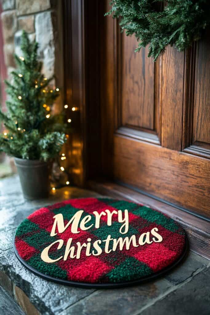 Christmas Entryway Ideas to Greet Your Guests 17