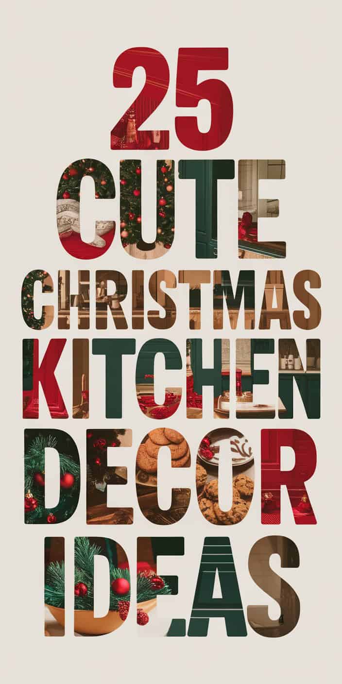 25 Festive Christmas Kitchen Decor Ideas to Spice Up Your Home: Jolly Touches for a Merry Cooking Space