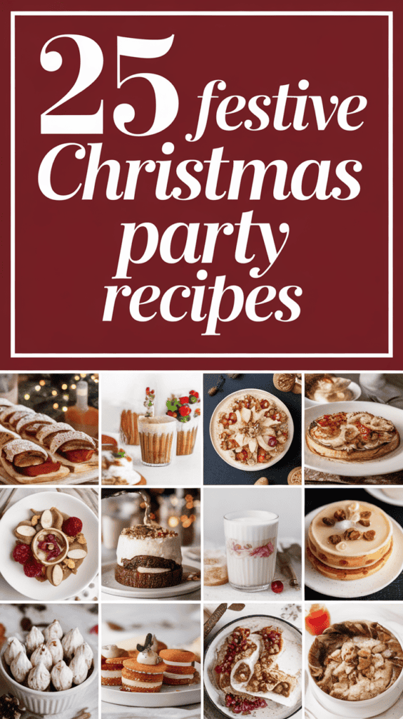 25 Perfect Christmas Party Recipes to Make Your Gathering the Talk of the Season: Delicious Ideas for a Festive Feast