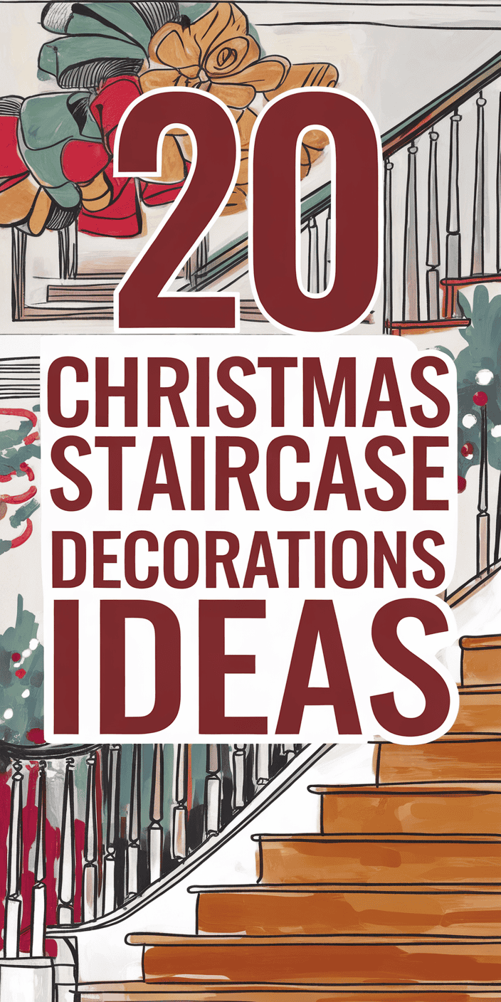 Christmas Staircase Decor Ideas for the Holidays 2