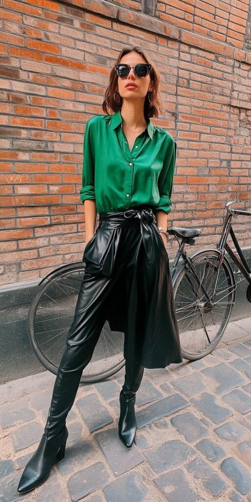11 Stylish Ways to Wear a Green Shirt That Will Make You Shine! 6 11 Stylish Ways to Wear a Green Shirt That Will Make You Shine! 6