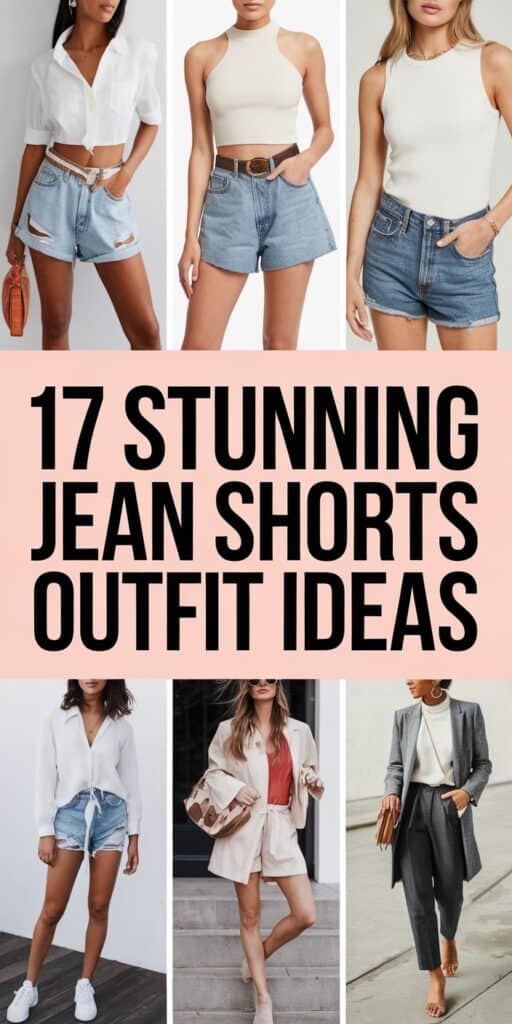 Jean Shorts Outfit Ideas for Summer