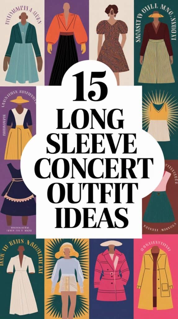 Long Sleeve Concert Outfits for Year-Round Gigs