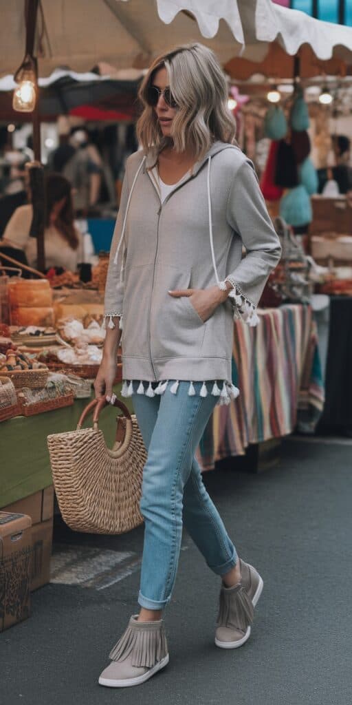 17 Zip-Up Hoodie Outfit Ideas for Cozy Chic: Elevate Your Comfort Style Today! 10