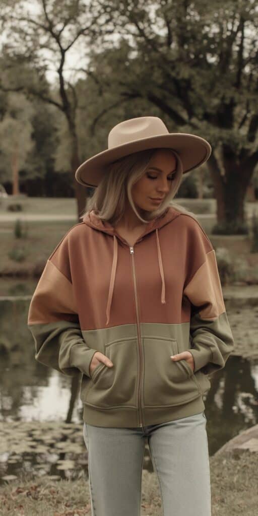 17 Zip-Up Hoodie Outfit Ideas for Cozy Chic: Elevate Your Comfort Style Today! 13