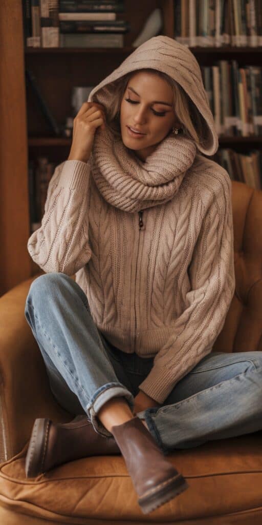 17 Zip-Up Hoodie Outfit Ideas for Cozy Chic: Elevate Your Comfort Style Today! 16