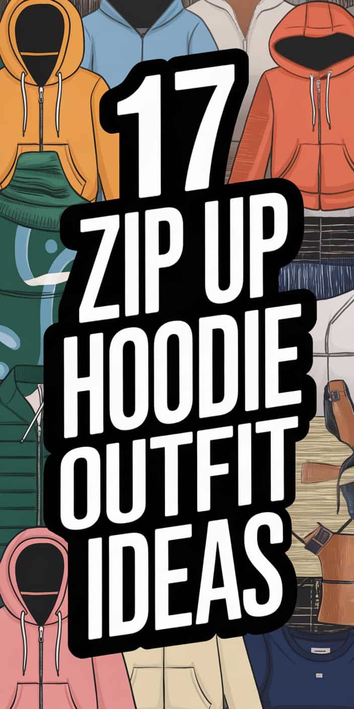 17 Zip-Up Hoodie Outfit Ideas for Cozy Chic: Elevate Your Comfort Style Today!