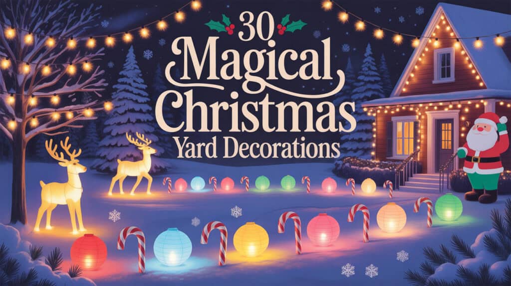 Christmas Yard Decorations for a Winter Wonderland Look