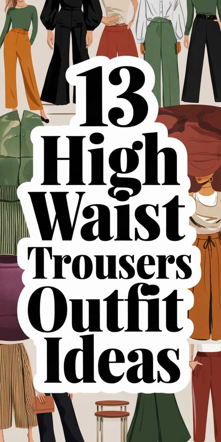 High Waist Trouser Outfits for a Flattering Fit