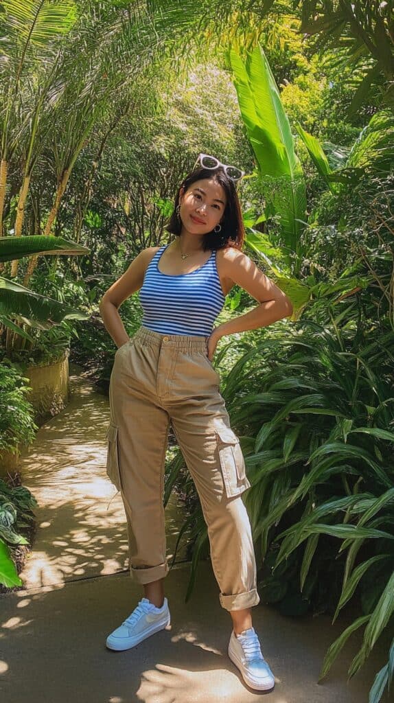 Tan Cargo Pants Outfits for Effortless Style 2