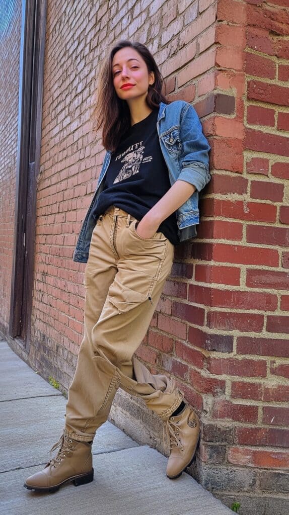 Tan Cargo Pants Outfits for Effortless Style 3
