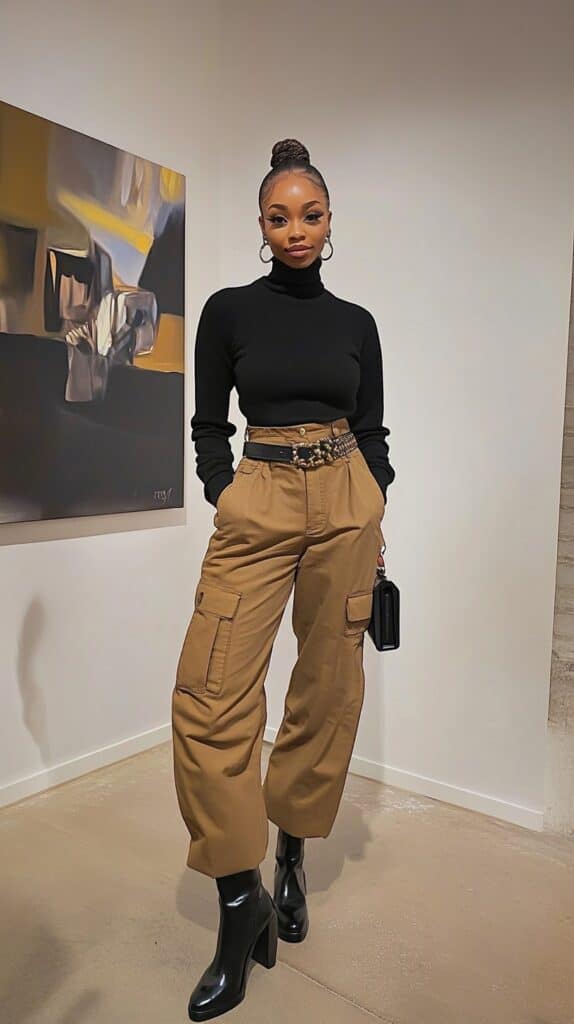 Tan Cargo Pants Outfits for Effortless Style 8