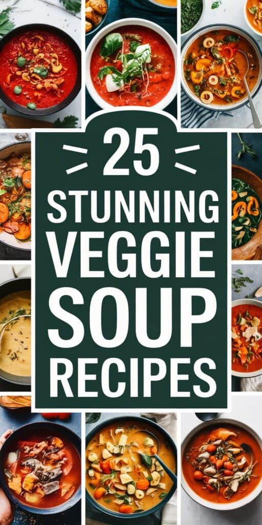 25 Veggie Soup Recipes That Make Getting Your Greens Easy: Slurp Your Way to Health!