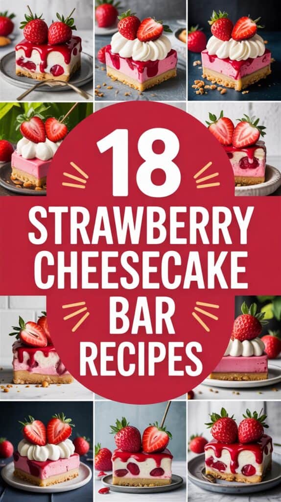 18 Strawberry Cheesecake Bars Recipes That Will Make Your Taste Buds Dance