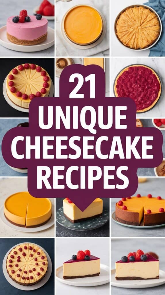 21 Unique Cheesecake Recipes That Impress: Wow Your Guests with These Mouthwatering Creations