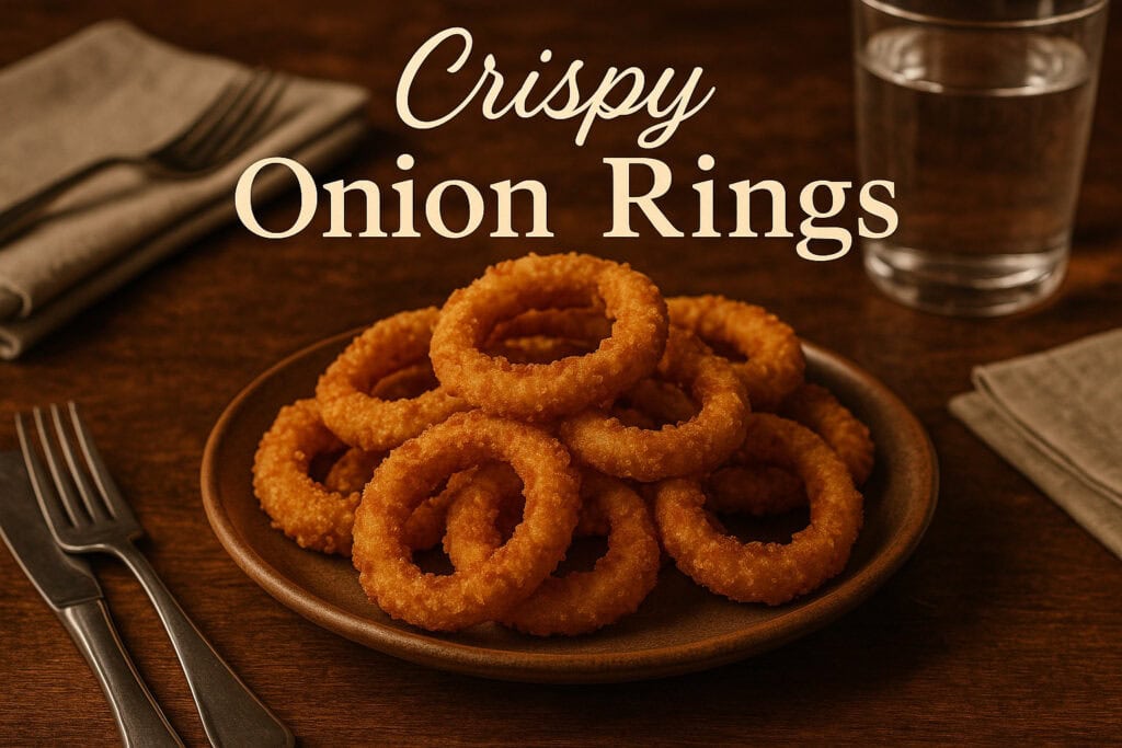 Crisp ONION RINGS Recipe + Onion Ring Dipping Sauce