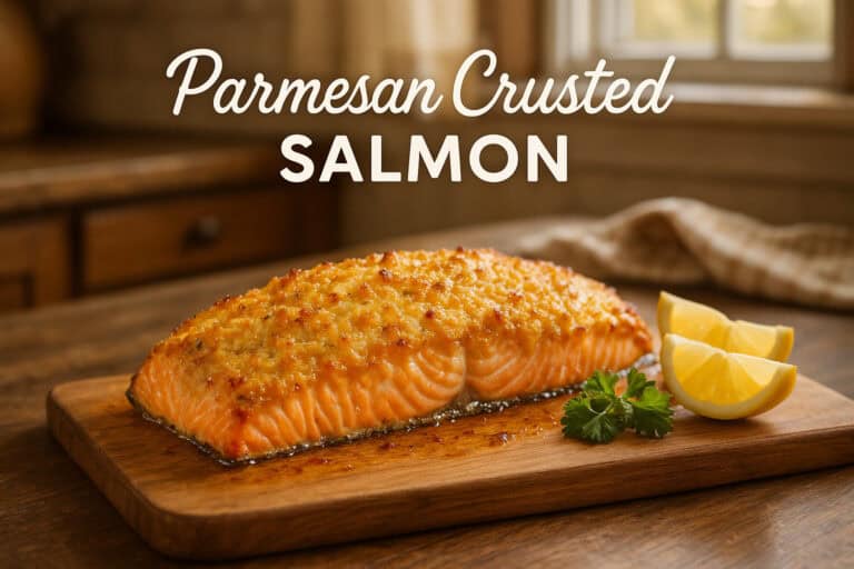 Parmesan Crusted Salmon┃TheHome.com in the Kitchen