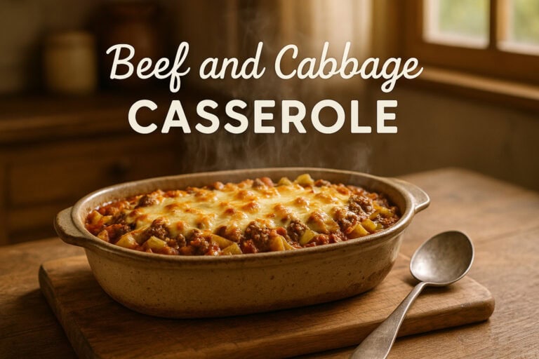 Beef and Cabbage Casserole Recipe
