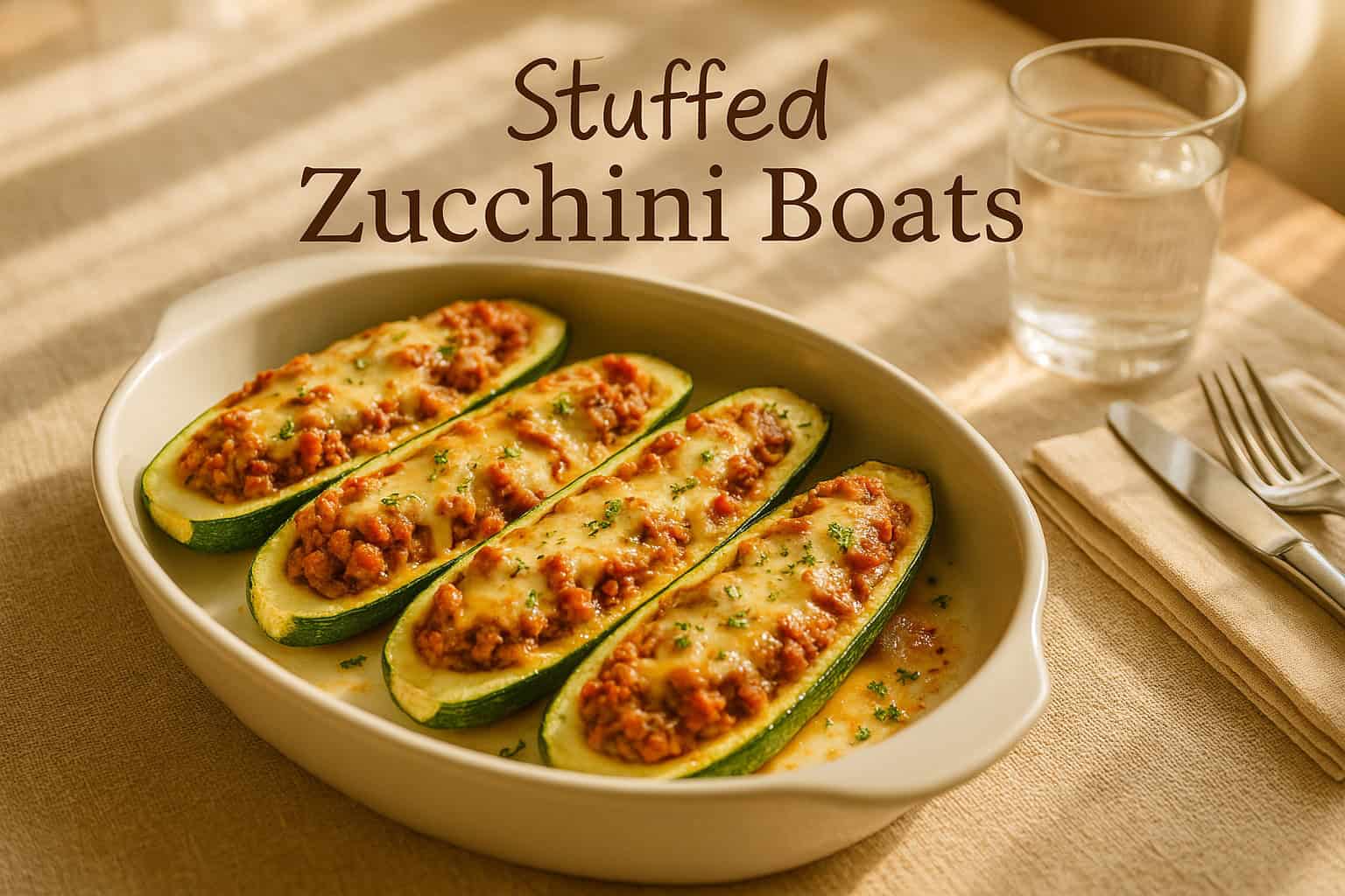 Italian Grandma Makes Stuffed Zucchini Boats 🍅😍 Fast and Easy Dinner! 5