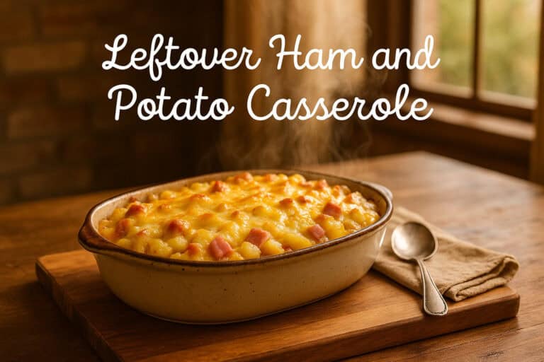 An AMAZING Leftover Ham and Potato Casserole recipe