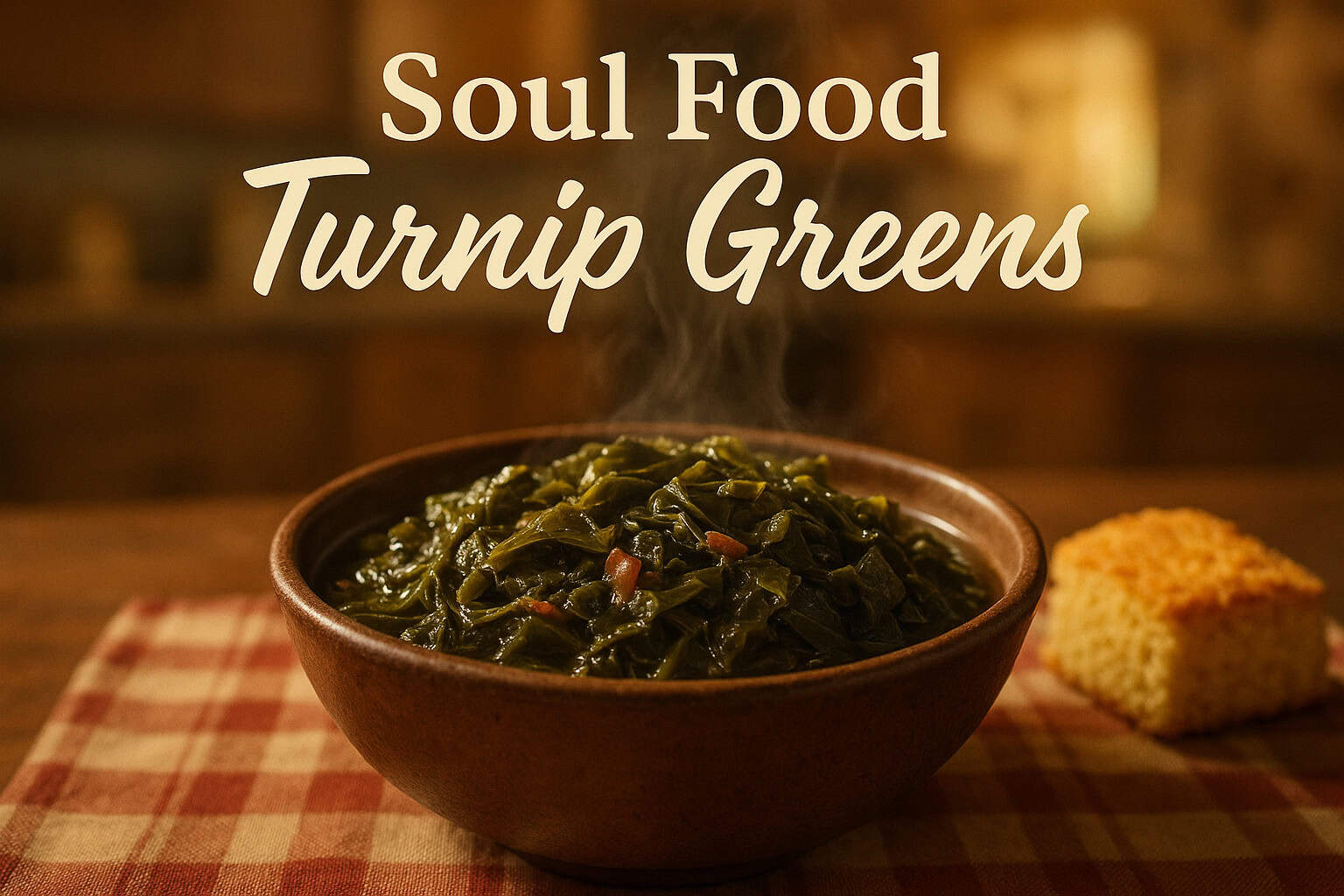 How to Cook Soul Food Turnip Greens | I Heart Recipes 5