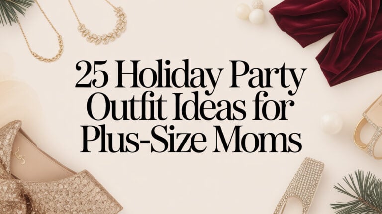25 Holiday Party Outfit Ideas for Plus-Size Moms