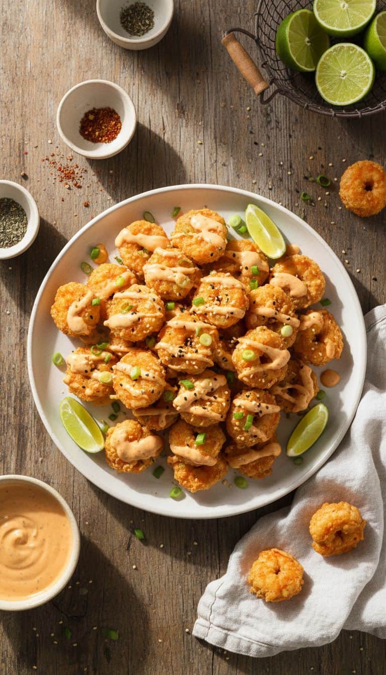 Air Fryer Bang Bang Shrimp Appetizers