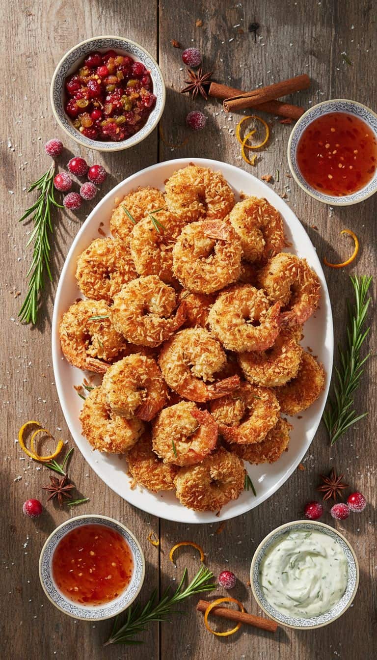 Air Fryer Coconut Shrimp Holiday Appetizers