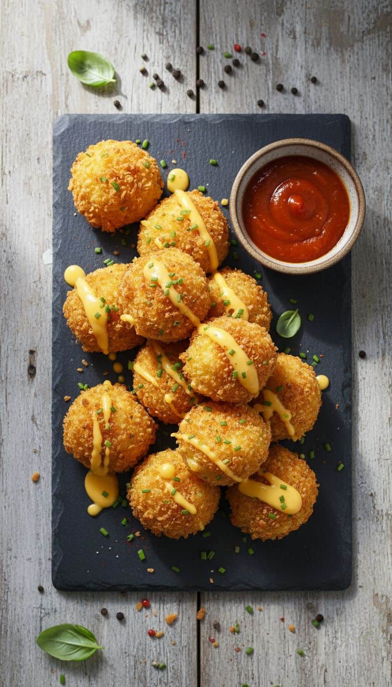 Air Fryer Mac and Cheese Ball Appetizers