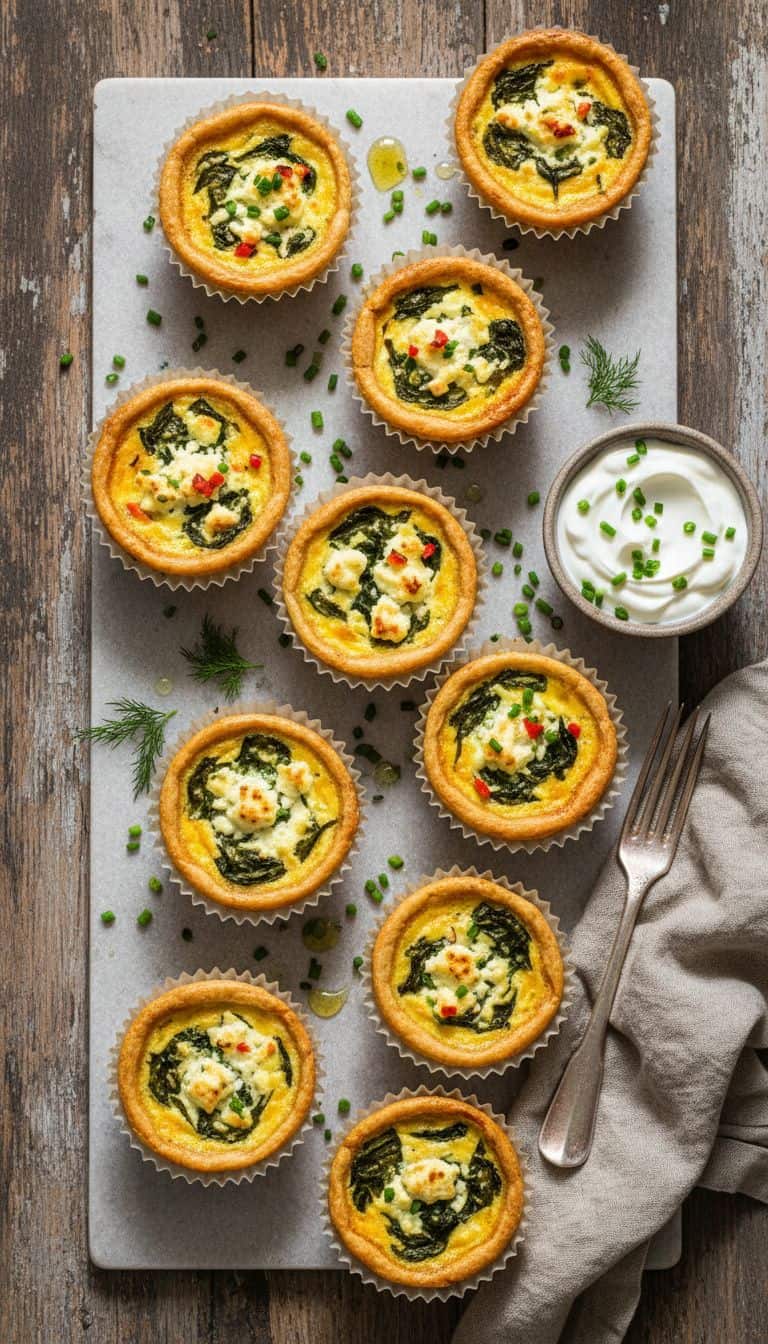 Air Fryer Mini Quiche Appetizers