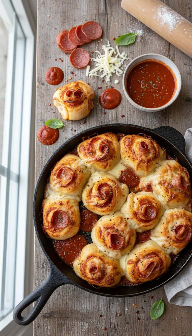 Air Fryer Pepperoni Pizza Roll Appetizers