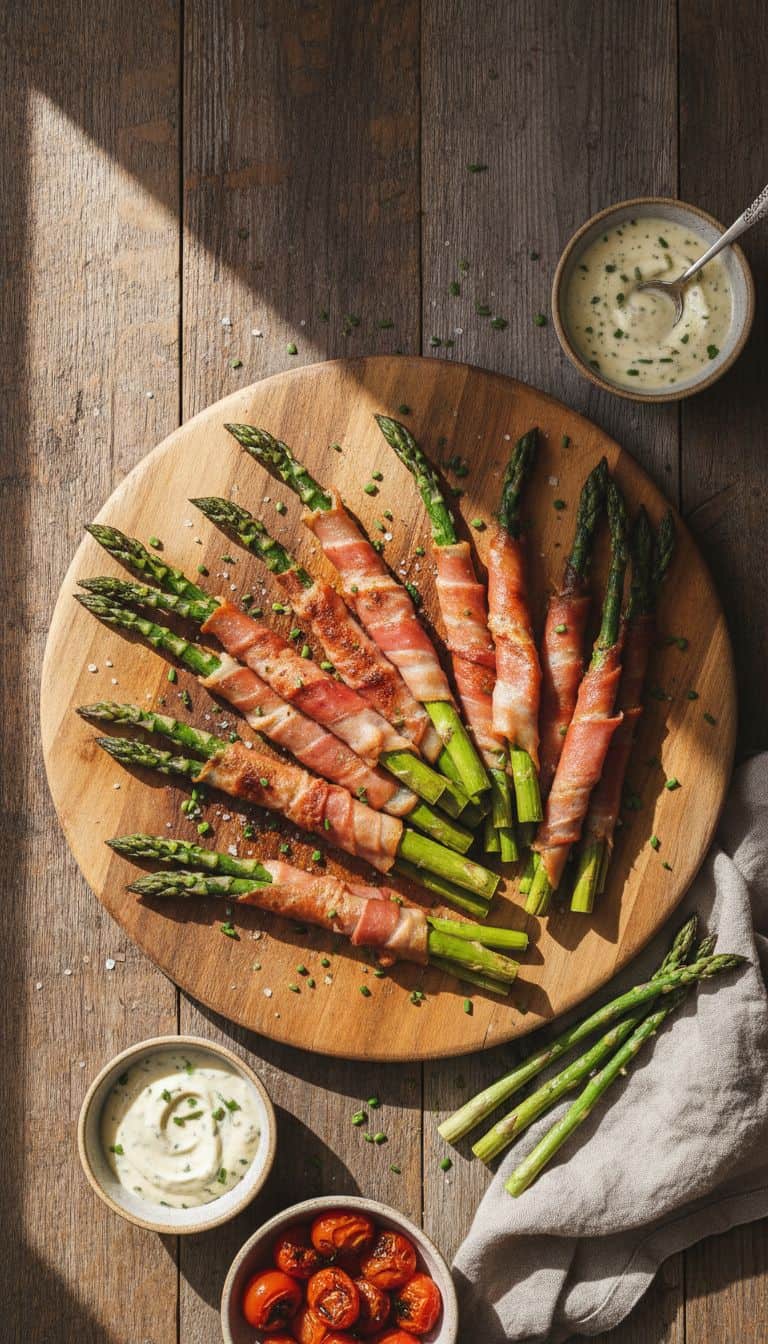 Air Fryer Prosciutto Wrapped Asparagus Appetizers
