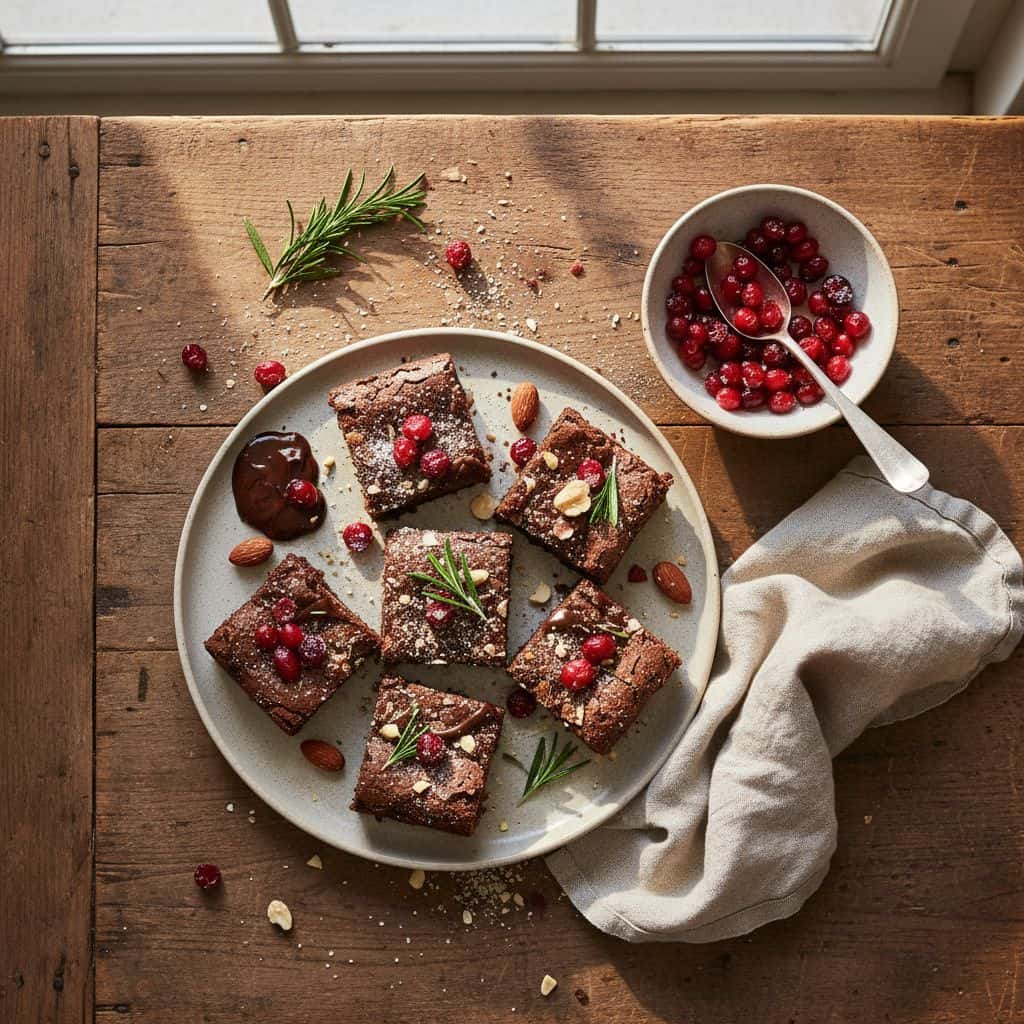 Almond Flour Sugar-Free Holiday Brownies