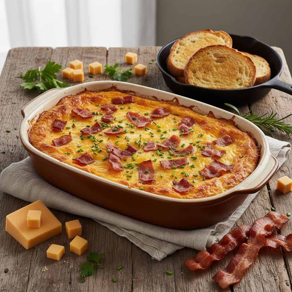 30 Freezer-Friendly Breakfast Casseroles to Save Your Mornings 75 Bacon and Cheddar Breakfast Casserole