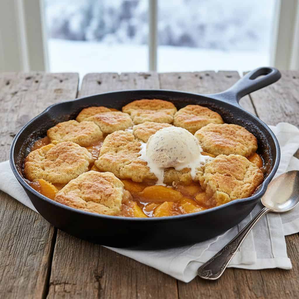 Baked Peach Cobbler
