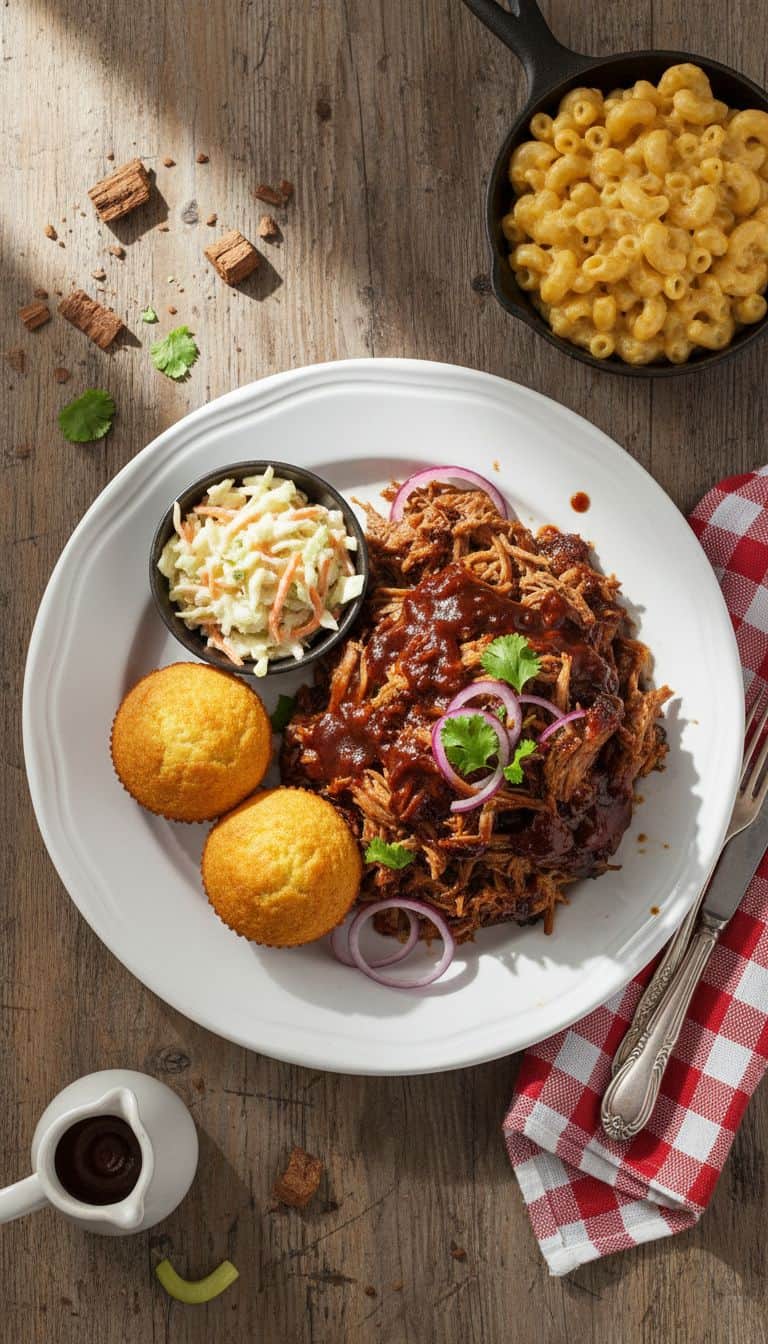 BBQ Pulled Pork Comfort Food Dinner