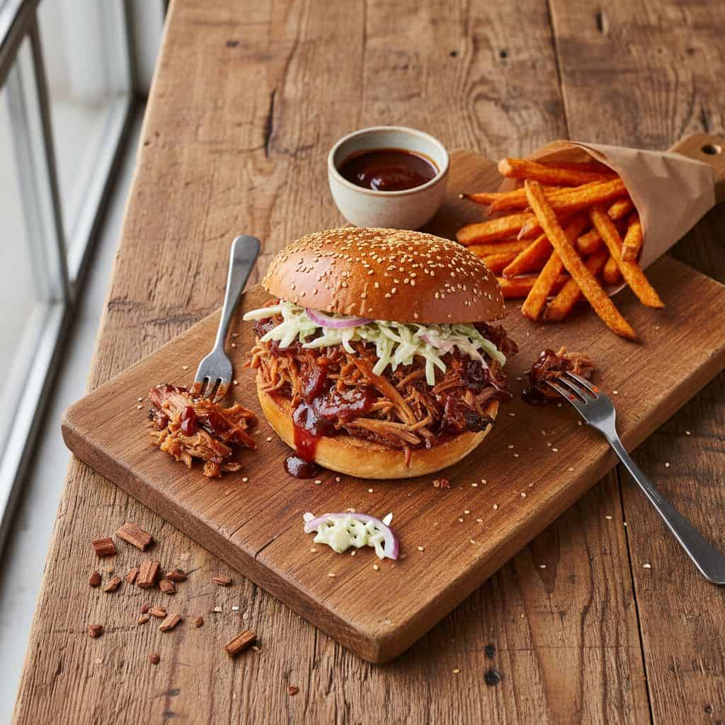 BBQ Pulled Pork Hot Sandwich