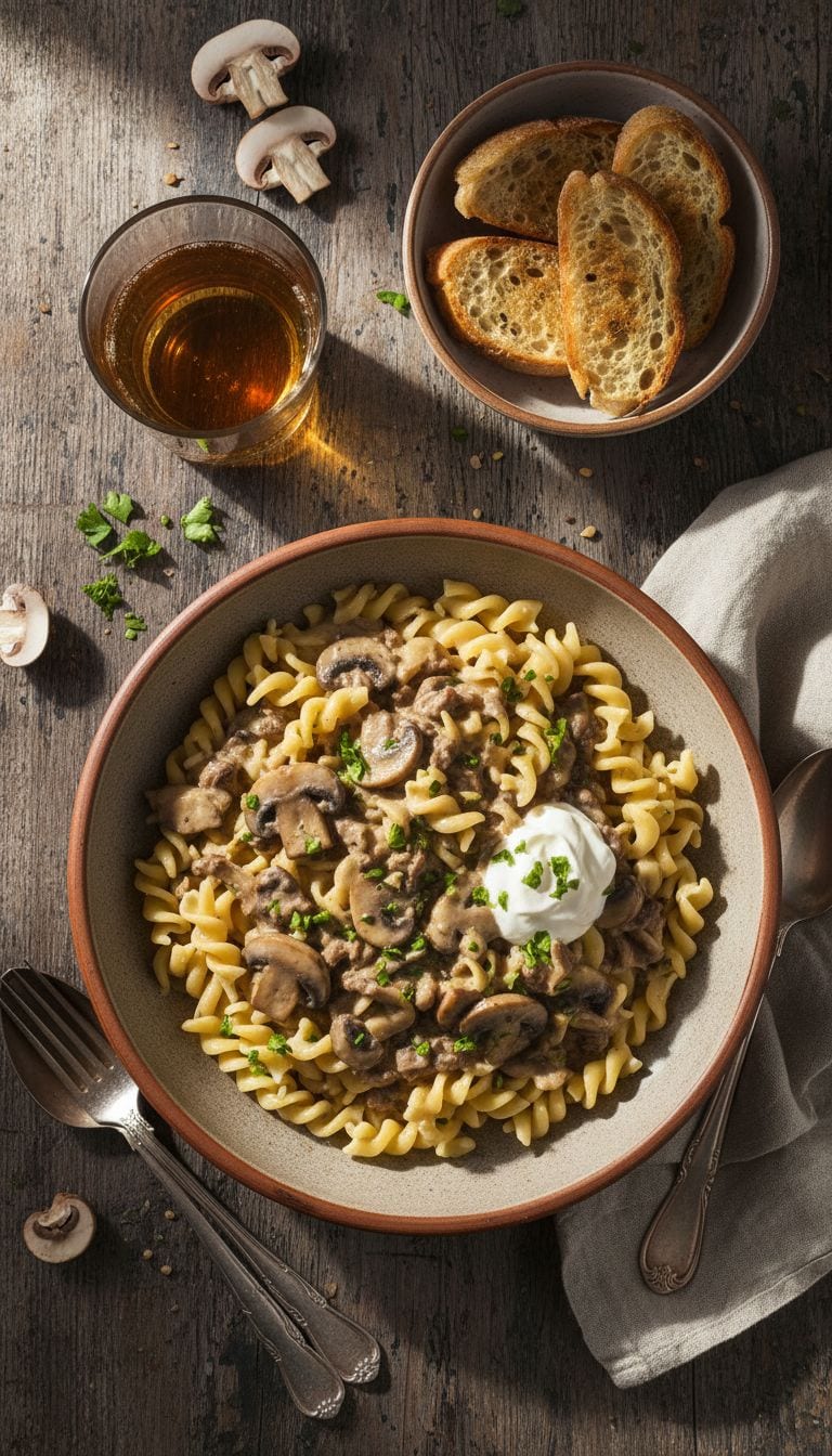 Beef Stroganoff Comfort Food Dinner