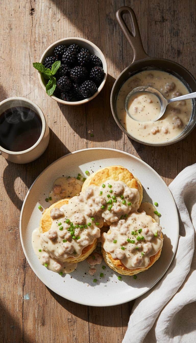 25 Warm Breakfast Ideas for Cold Mornings 63 Biscuits and Gravy Warm Breakfast