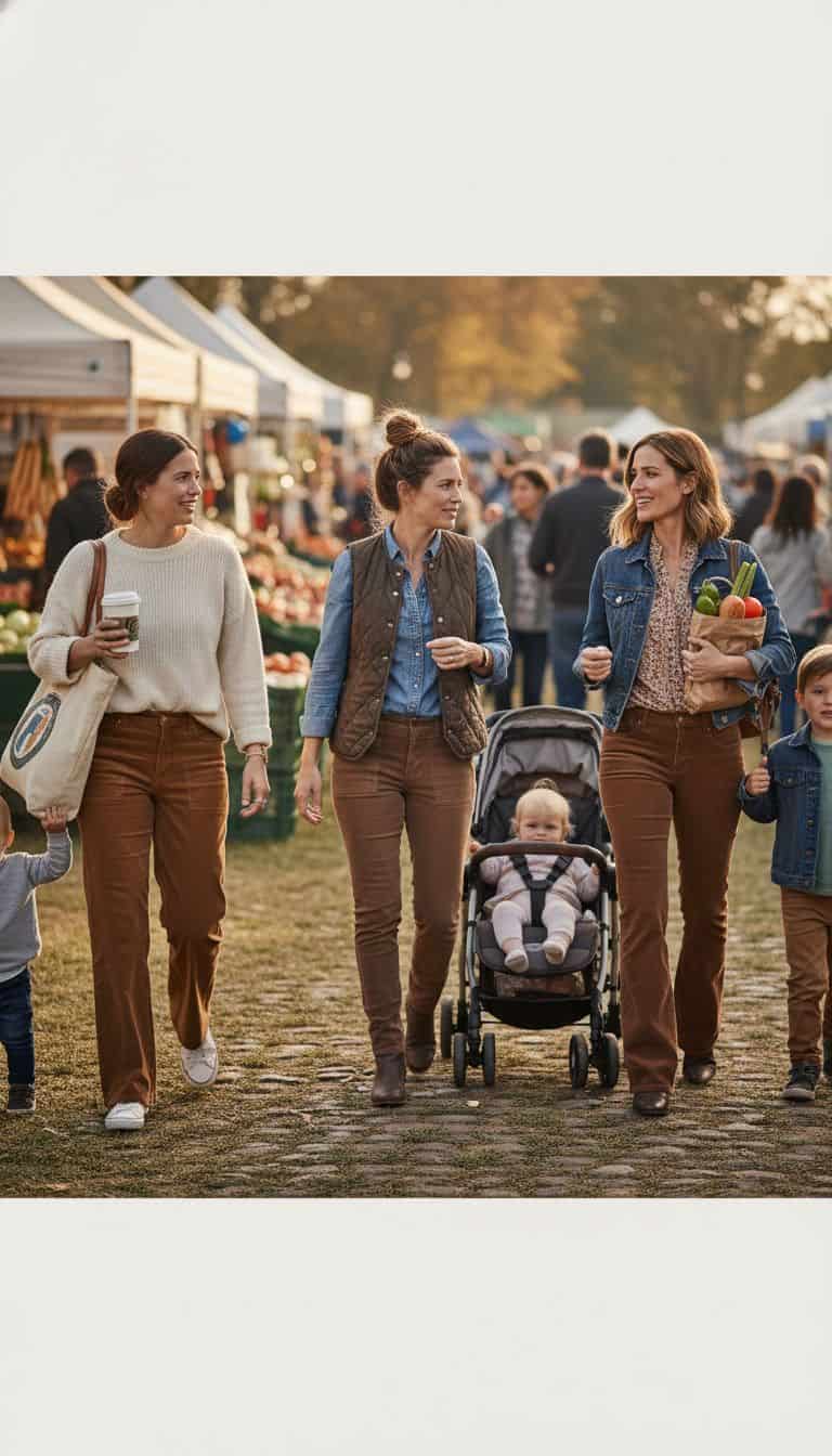 Brown Corduroy Pants Casual Outfit
