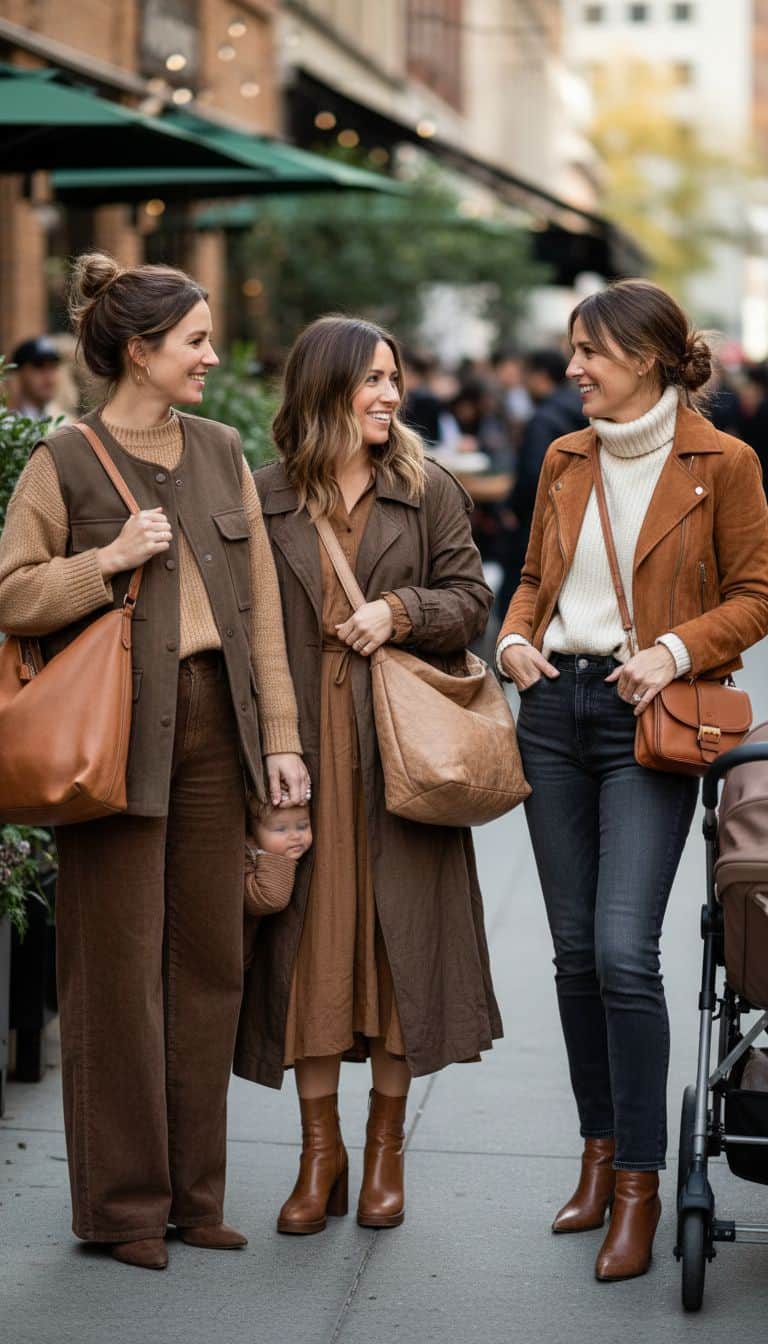 Brown Monochrome Outfit with Tonal Layers