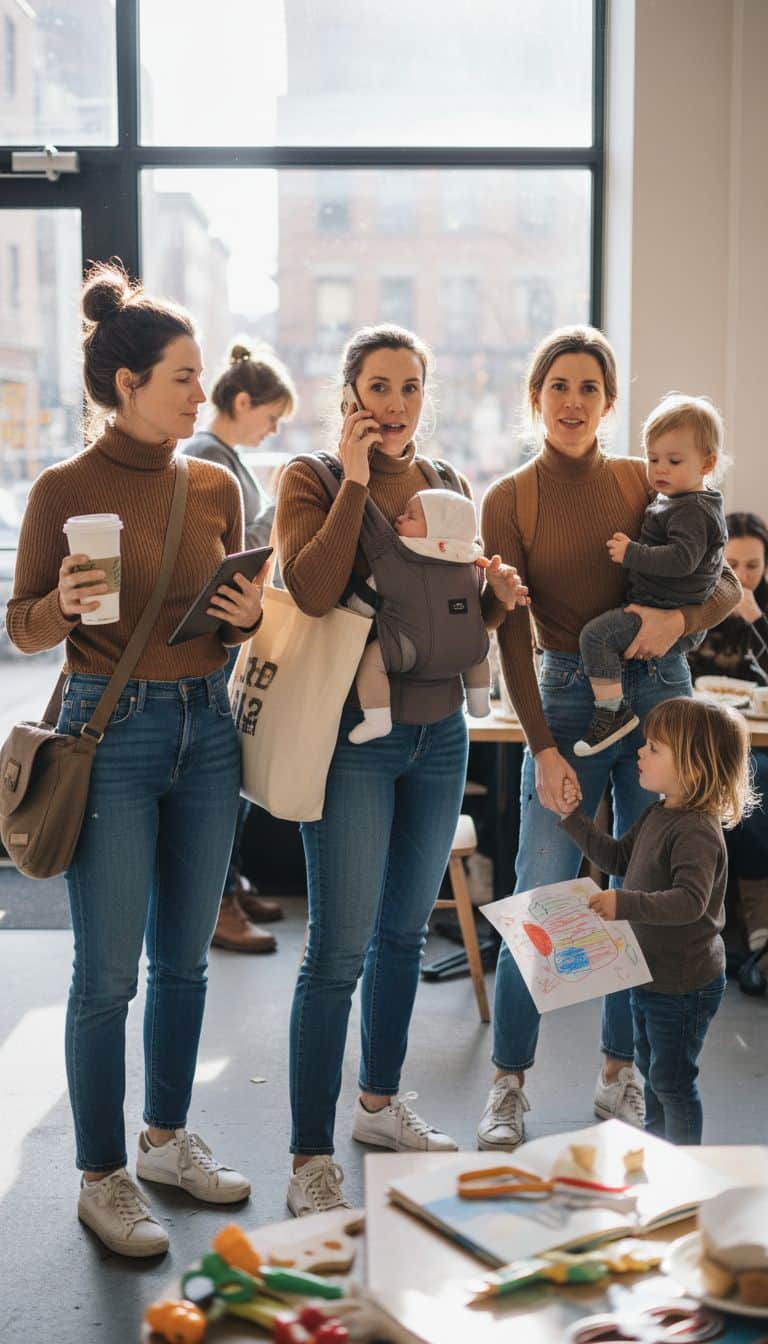 Brown Turtleneck and Jeans Outfit