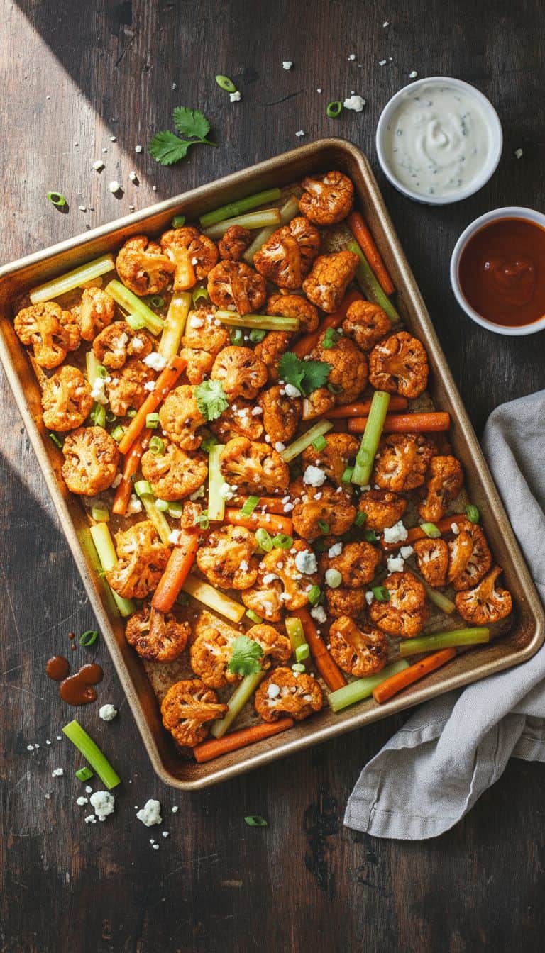 30 Sheet Pan Dinners Ready in 30 Minutes 81 Buffalo Cauliflower Sheet Pan Dinner