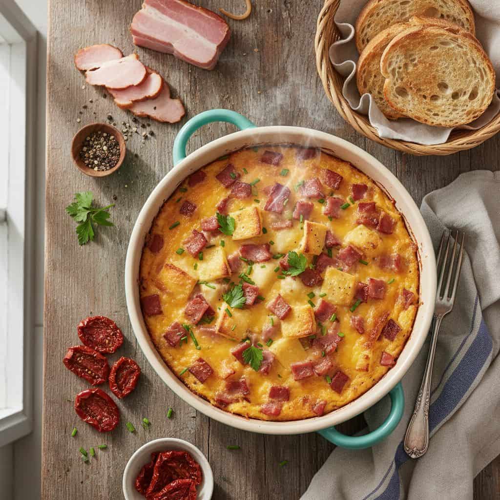 30 Freezer-Friendly Breakfast Casseroles to Save Your Mornings 78 Canadian Bacon Breakfast Casserole