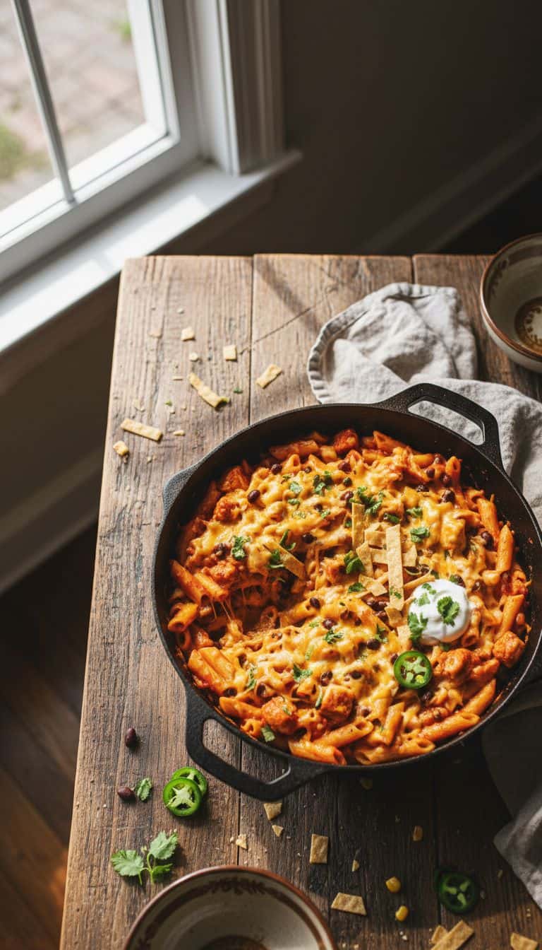 35 One-Pot Pasta Dinners for Busy Weeknights 95 Cheesy Chicken Enchilada One-Pot Pasta